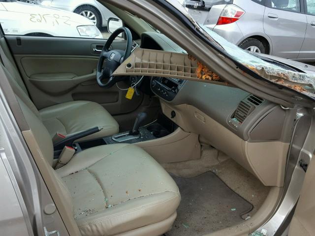 2HGES26782H585717 - 2002 HONDA CIVIC EX ოქროსფერი ფოტო 5