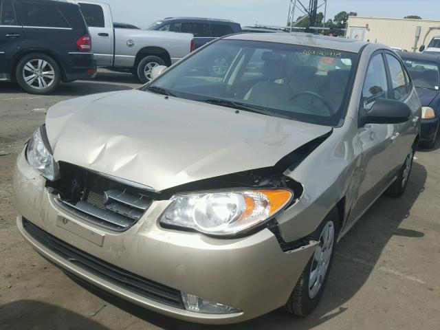 KMHDU46D18U455639 - 2008 HYUNDAI ELANTRA GL BEIGE photo 2