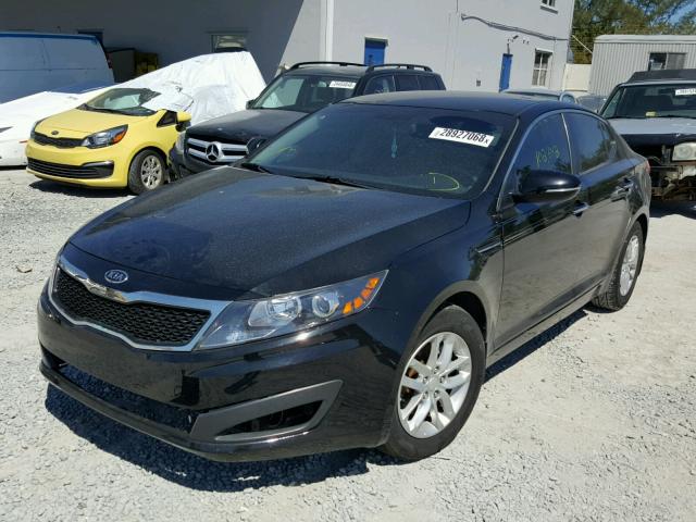 KNAGM4A79C5286814 - 2012 KIA OPTIMA LX BLACK photo 2