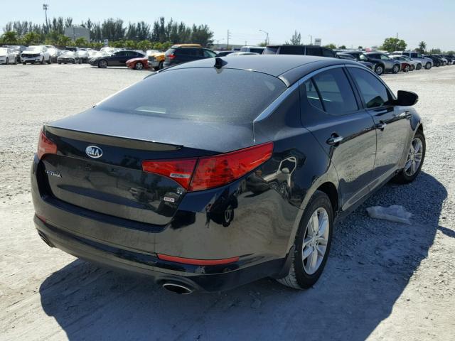 KNAGM4A79C5286814 - 2012 KIA OPTIMA LX BLACK photo 4