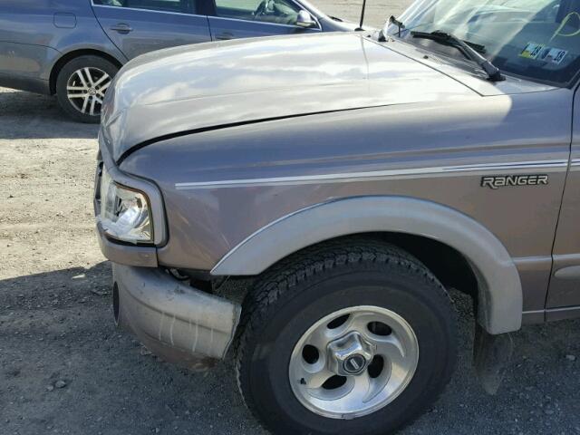 1FTCR15U9STA30572 - 1995 FORD RANGER SUP GRAY photo 9