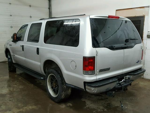 1FMSU41P53EC70621 - 2003 FORD EXCURSION SILVER photo 3