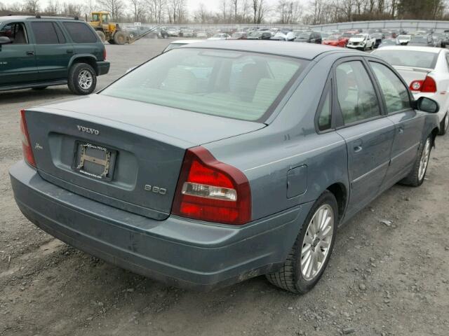 YV1TS92D331311300 - 2003 VOLVO S80 BLUE photo 4