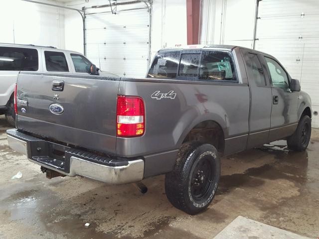 1FTPX14515NA86516 - 2005 FORD F150 GRAY photo 4