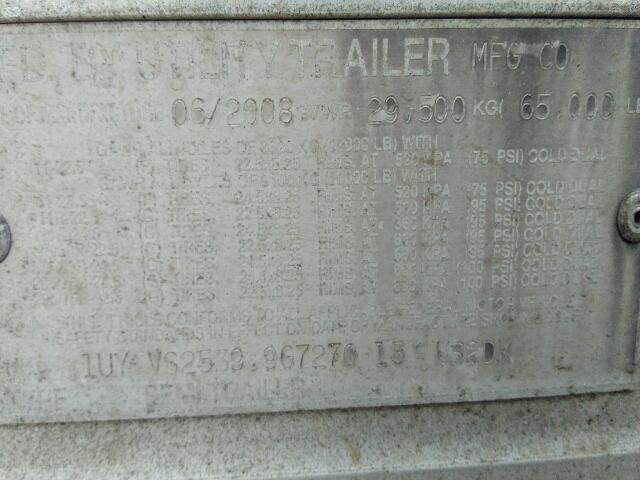 1UYVS25399G727013 - 2009 UTILITY TRAILER WHITE photo 9