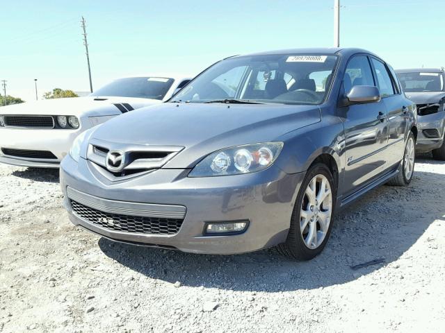 JM1BK343781161914 - 2008 MAZDA 3 HATCHBAC GRAY photo 2