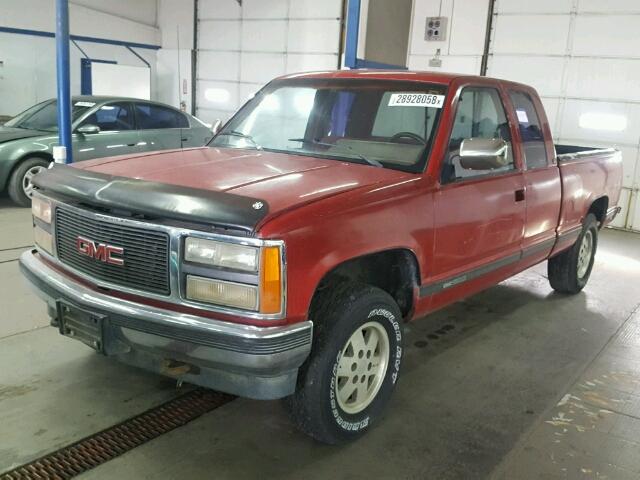 2GTEK19K8M1533119 - 1991 GMC SIERRA RED photo 2