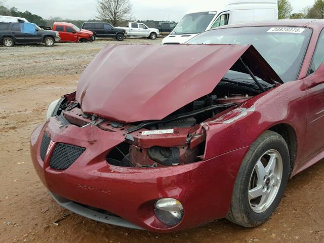 2G2WP522141208842 - 2004 PONTIAC GRAND PRIX BURGUNDY photo 9