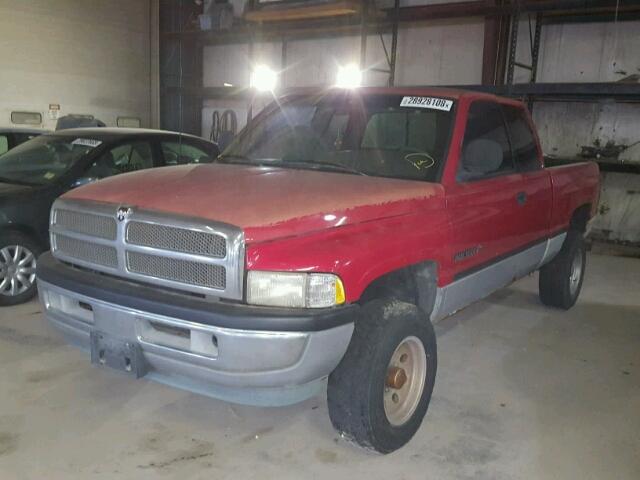 3B7HF12Z2WM232818 - 1998 DODGE RAM 1500 RED photo 2