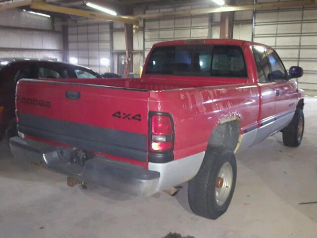 3B7HF12Z2WM232818 - 1998 DODGE RAM 1500 RED photo 4