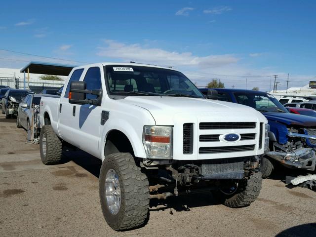 1FTSW21R48EE16373 - 2008 FORD F250 SUPER WHITE photo 1