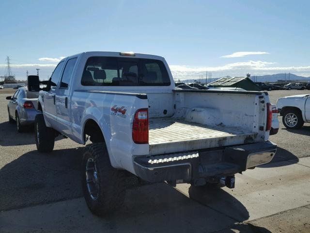 1FTSW21R48EE16373 - 2008 FORD F250 SUPER WHITE photo 3