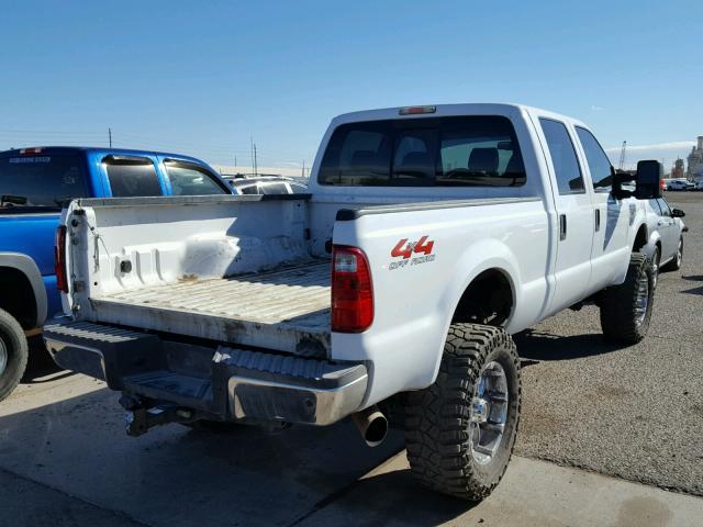 1FTSW21R48EE16373 - 2008 FORD F250 SUPER WHITE photo 4