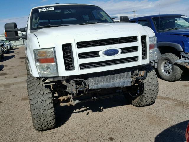 1FTSW21R48EE16373 - 2008 FORD F250 SUPER WHITE photo 9