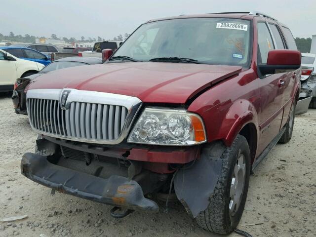 5LMFU27525LJ09229 - 2005 LINCOLN NAVIGATOR RED photo 2