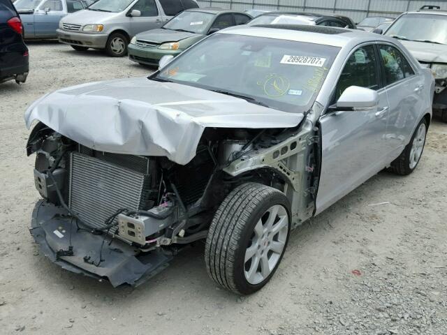 1G6AC5SX1D0145897 - 2013 CADILLAC ATS PERFOR SILVER photo 2