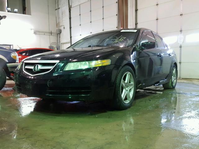 19UUA66255A067402 - 2005 ACURA TL BLACK photo 2