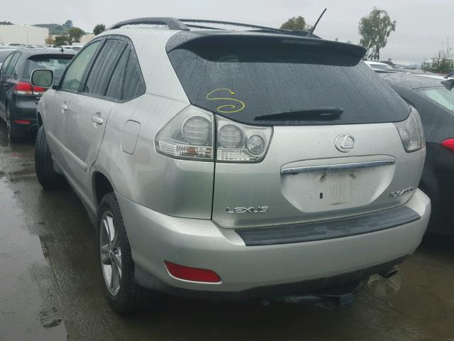 JTJHW31U760002080 - 2006 LEXUS RX 400 SILVER photo 3