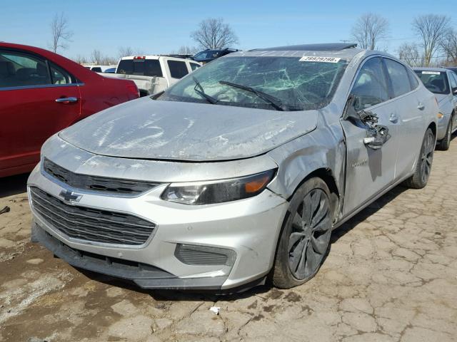 1G1ZH5SX8HF269517 - 2017 CHEVROLET MALIBU PRE 银色 照片 2