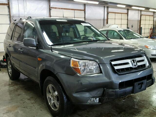 5FNYF28577B036048 - 2007 HONDA PILOT EXL GRAY photo 1