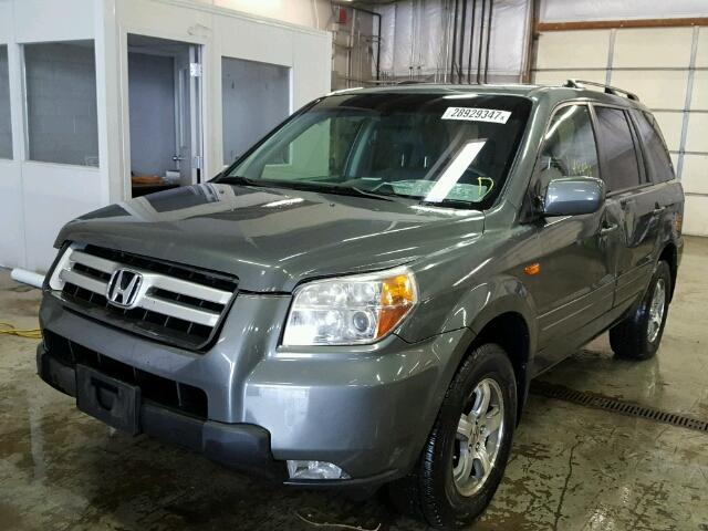 5FNYF28577B036048 - 2007 HONDA PILOT EXL GRAY photo 2