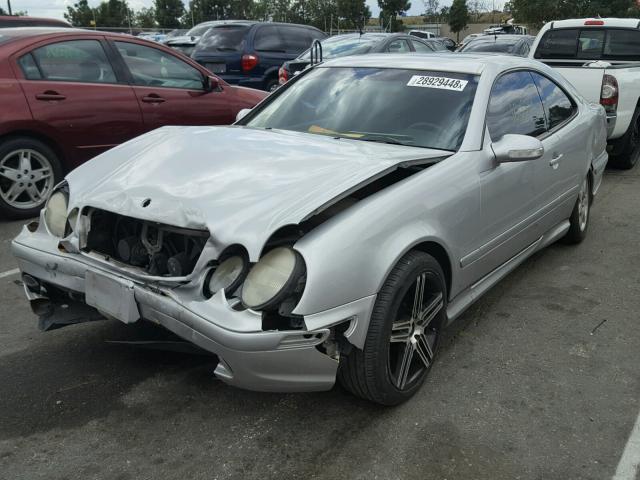 WDBLJ70G81F162827 - 2001 MERCEDES-BENZ CLK 430 SILVER photo 2