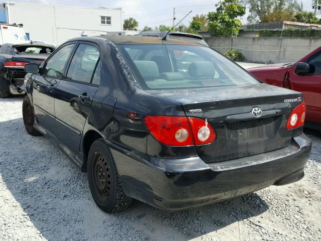 1NXBR30E58Z019851 - 2008 TOYOTA COROLLA CE BLACK photo 3