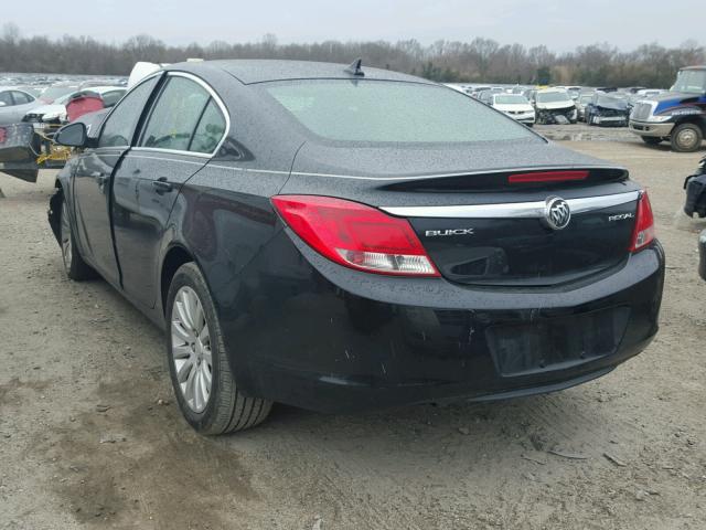 2G4GR5EK7C9142363 - 2012 BUICK REGAL BLACK photo 3