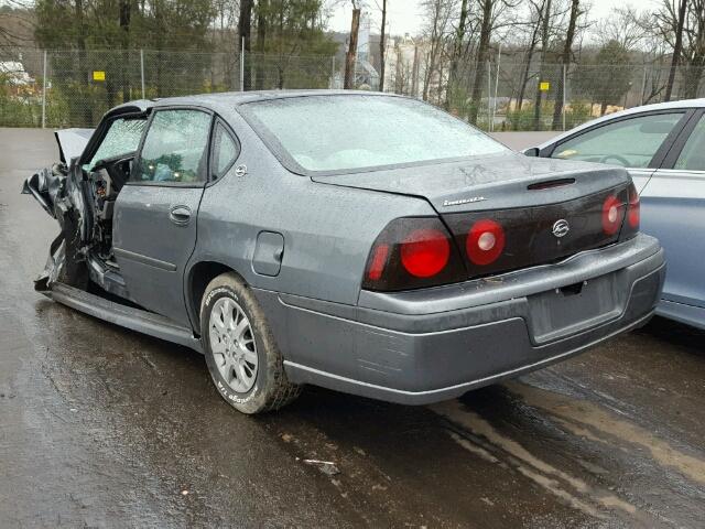 2G1WF55E359377843 - 2005 CHEVROLET IMPALA GRAY photo 3