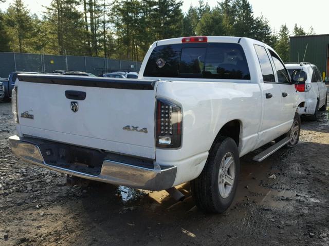 1D7HU18248J220031 - 2008 DODGE RAM 1500 S WHITE photo 4