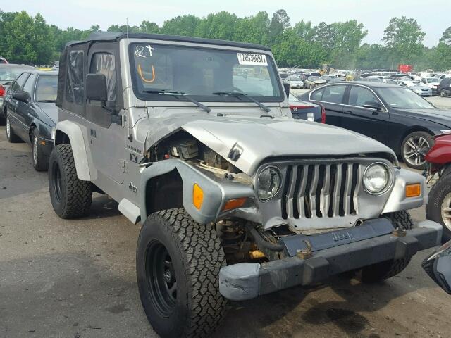 1J4FA39SX2P727471 - 2002 JEEP WRANGLER / SILVER photo 1