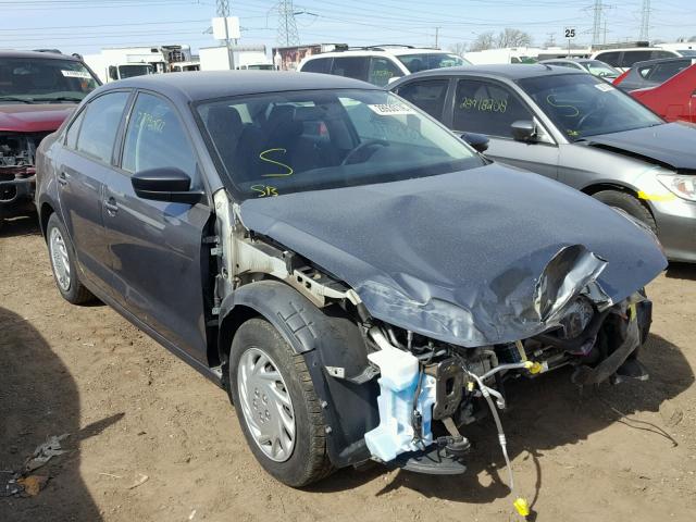 3VW2K7AJ0DM431778 - 2013 VOLKSWAGEN JETTA BASE Մոխրագույն լուսանկար 1