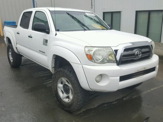 5TELU4EN0AZ685499 - 2010 TOYOTA TACOMA DOU WHITE photo 1