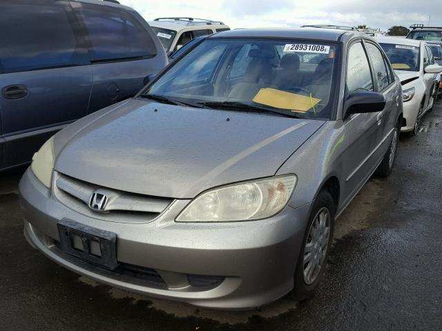 2HGES16594H544346 - 2004 HONDA CIVIC LX GOLD photo 2