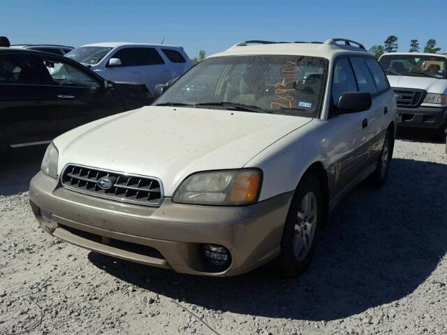 4S3BH675647614795 - 2004 SUBARU LEGACY OUT WHITE photo 2