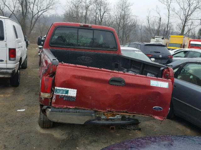 1FTSW31F61ED06345 - 2001 FORD F350 SRW S RED photo 9