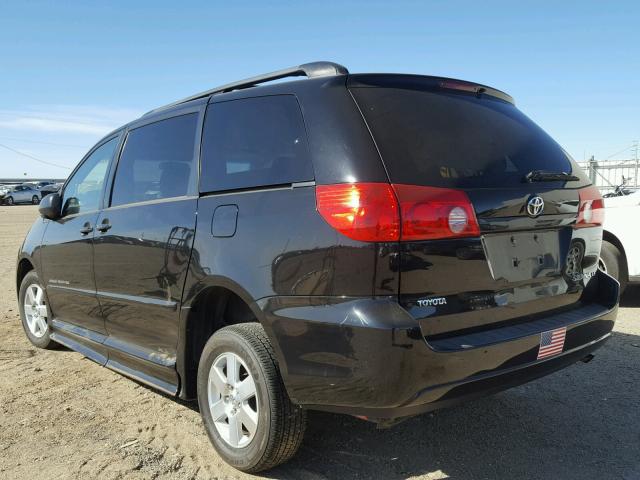 5TDZK23C28S123309 - 2008 TOYOTA SIENNA CE BLACK photo 3