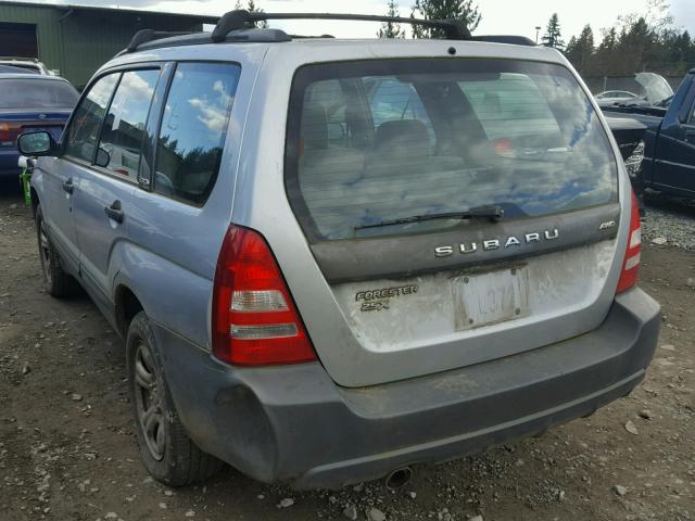 JF1SG63673H736260 - 2003 SUBARU FORESTER 2 SILVER photo 3