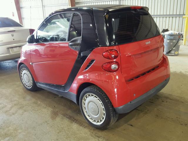 WMEEJ3BA1BK485185 - 2011 SMART FORTWO PUR RED photo 3