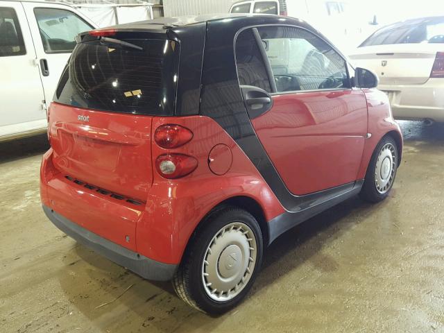 WMEEJ3BA1BK485185 - 2011 SMART FORTWO PUR RED photo 4