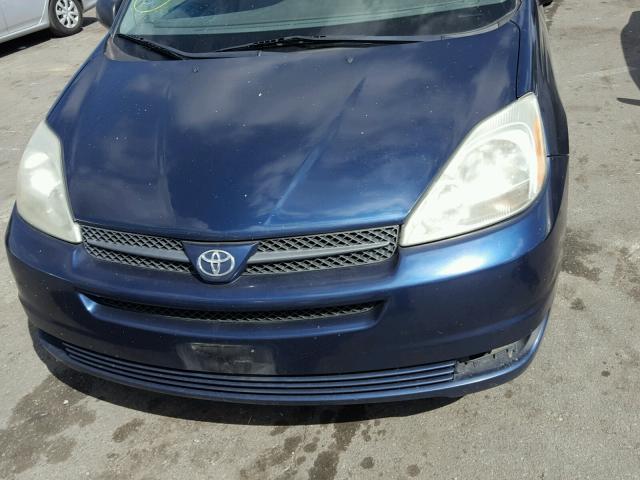 5TDZA23C94S166283 - 2004 TOYOTA SIENNA CE BLUE photo 9