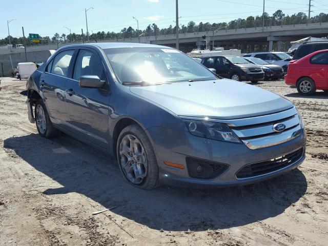 3FAHP0HA4BR255187 - 2011 FORD FUSION SE BLUE photo 1