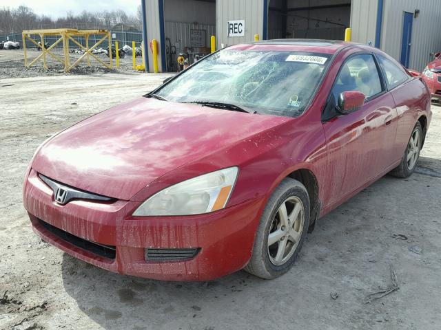 1HGCM72795A005995 - 2005 HONDA ACCORD EX RED photo 2