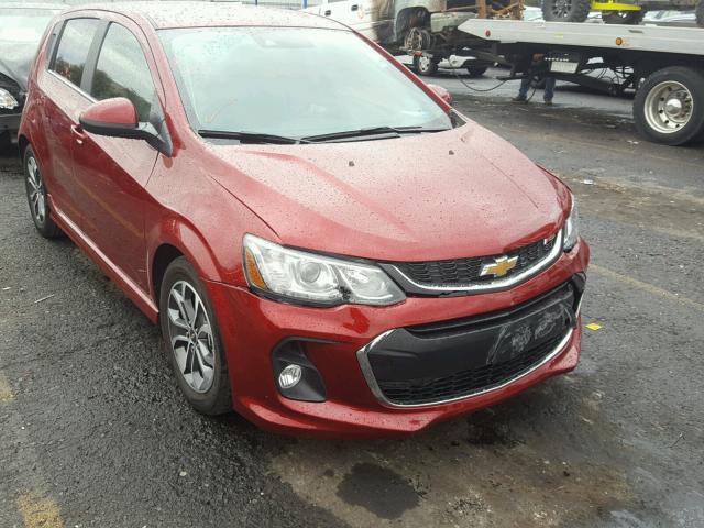 1G1JD6SB2H4155821 - 2017 CHEVROLET SONIC LT BURGUNDY photo 1