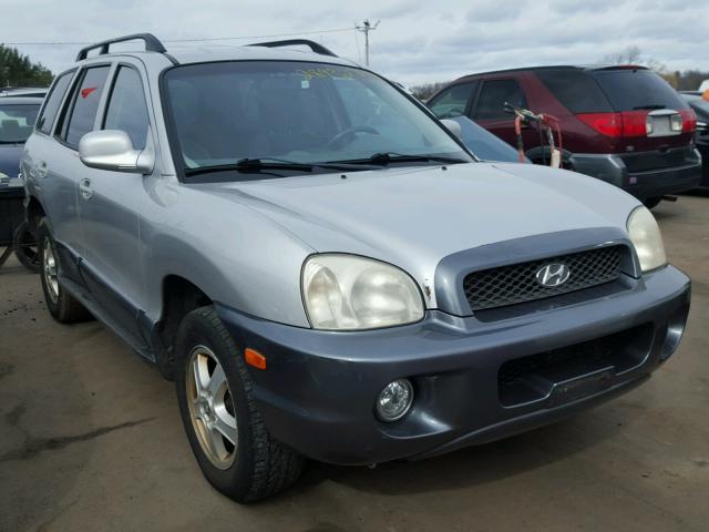 KM8SC13E04U722351 - 2004 HYUNDAI SANTA FE G SILVER photo 1