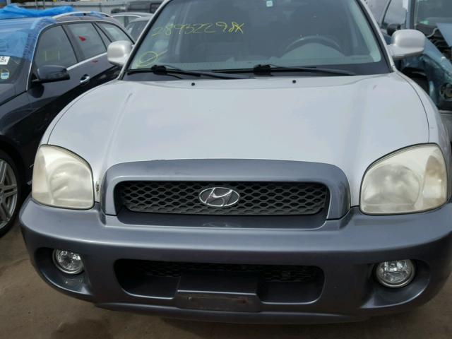 KM8SC13E04U722351 - 2004 HYUNDAI SANTA FE G SILVER photo 9