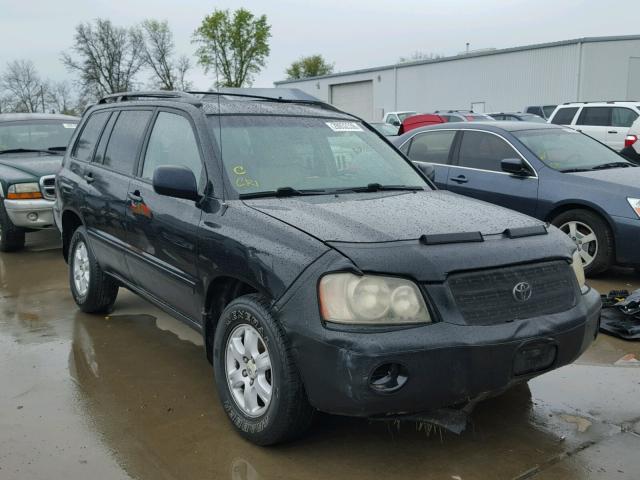 JTEGF21A530074983 - 2003 TOYOTA HIGHLANDER BLACK photo 1