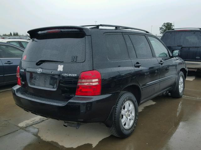 JTEGF21A530074983 - 2003 TOYOTA HIGHLANDER BLACK photo 4