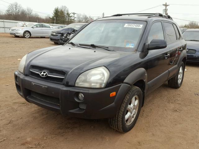 KM8JN72D05U213038 - 2005 HYUNDAI TUCSON GLS BLACK photo 2