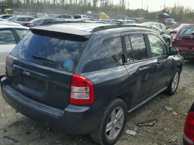 1J8FT47W07D181129 - 2007 JEEP COMPASS BLUE photo 4